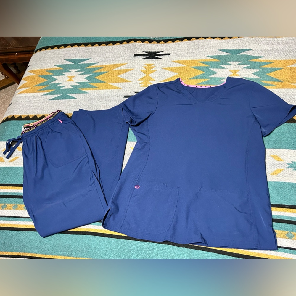 Women’s Heartsoul Scrub Set Navy Blue